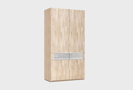 Шкаф для одежды 2-х дверный "Уоллстрит" массив дуба, МДФ 7