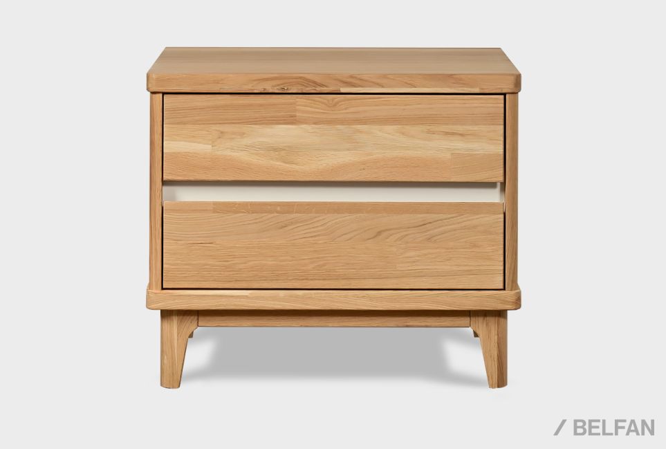 Тумба прикроватная "Уоллстрит" массив дуба, МДФ 2