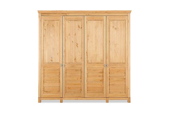 Шкаф для одежды 4-х дв. "Рауна" 40 массив сосны 3