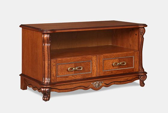 Тумба под ТВ "Алези 3" массив и шпон дуба 2