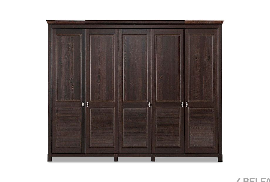 Шкаф для одежды 5-ти дв. "Рауна" 50 массив сосны 2