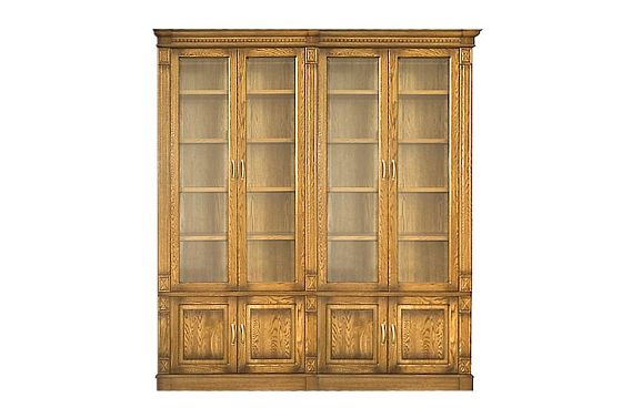 Набор мебели для библиотеки "Верди Люкс 4" массив и шпон дуба 4