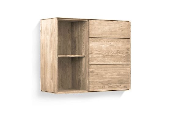 Шкаф навесной "Гринвуд" 2 (с нишей) массив дуба 16