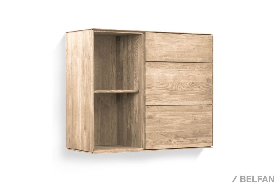 Шкаф навесной "Гринвуд" 2 (с нишей) массив дуба 1