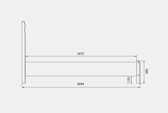 Кровать "Лика" (низкое изножье) массив и шпон дуба 3