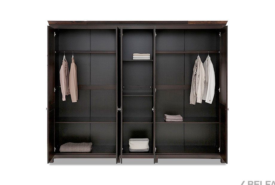 Шкаф для одежды 5-ти дв. "Рауна" 50 массив сосны 3