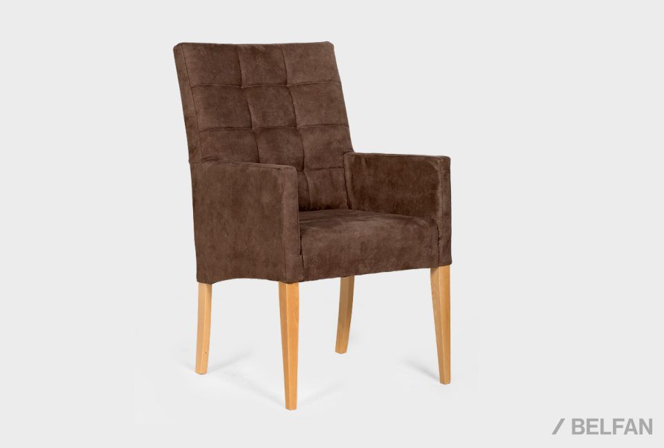 Стул "Берген" М с подлокотниками массив берёзы 1