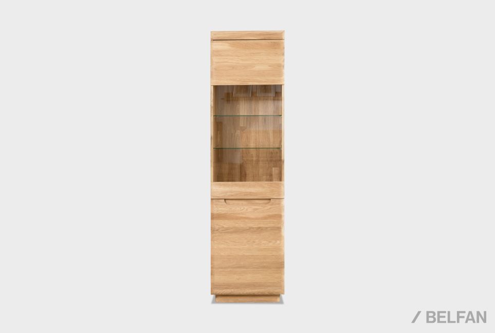 Витрина 1-но дверная "Бремен" (правая) массив дуба 6