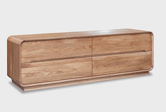 Тумба под ТВ "Монблан" 180 массив дуба 5