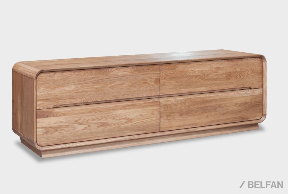 Тумба под ТВ "Монблан" 180 массив дуба 1