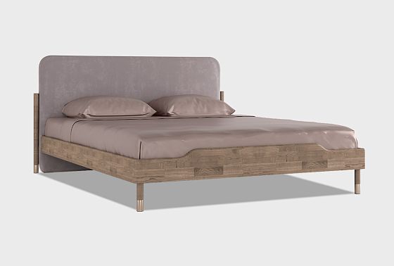 Кровать "Меридиан" (мягкое изголовье) массив дуба 9