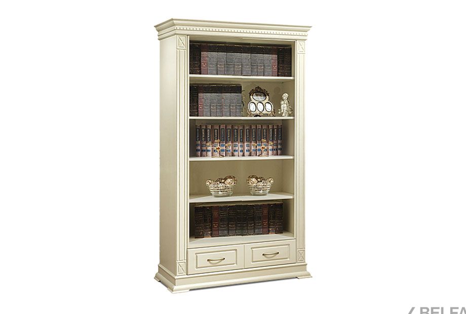 Стеллаж "Верди Люкс 2" массив и шпон дуба 1