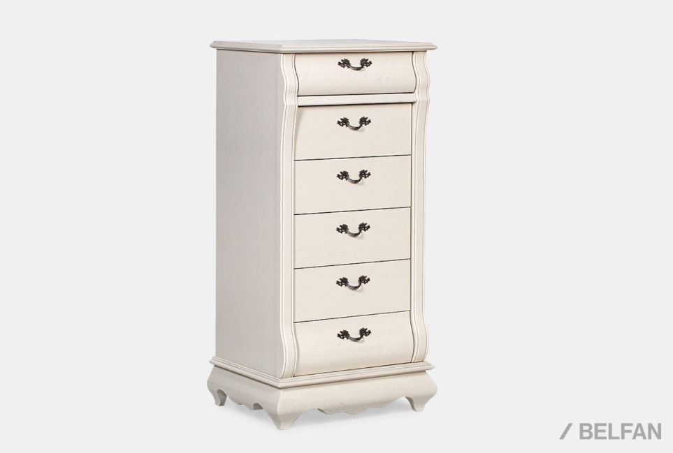 Комод высокий "Тэфи" 01 массив и шпон дуба 1