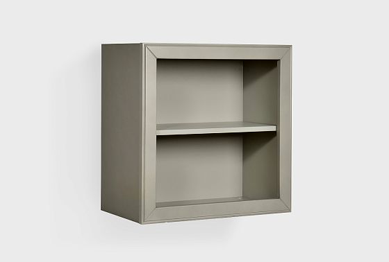 Шкаф навесной открытый "Оливия" массив и шпон ольхи 3