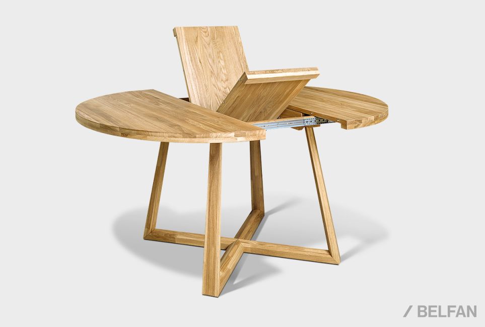 Стол обеденный "Мидгард" (раскладной) массив дуба 2