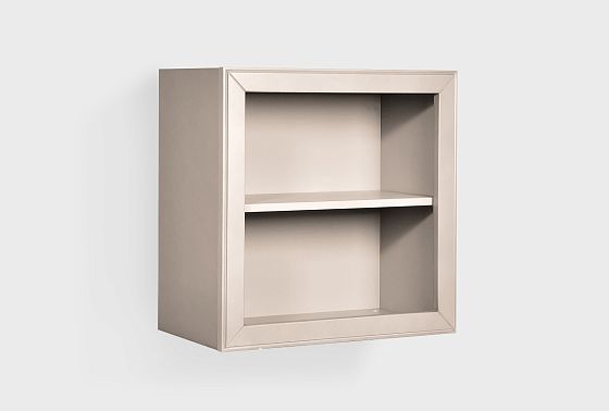 Шкаф навесной открытый "Оливия" массив и шпон ольхи 3