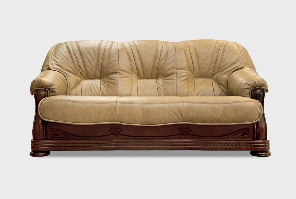 "Милан-1" диван 3-х местный; нераскл.; начальная группа кожи