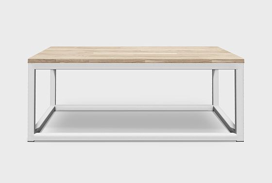 Стол журнальный "Арт" прямоугольный 259 массив дуба, металл 4