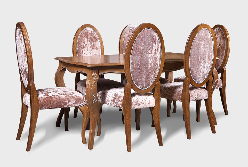 Стол обеденный "Трио"; нераскл.; коньяк с серебряной патиной