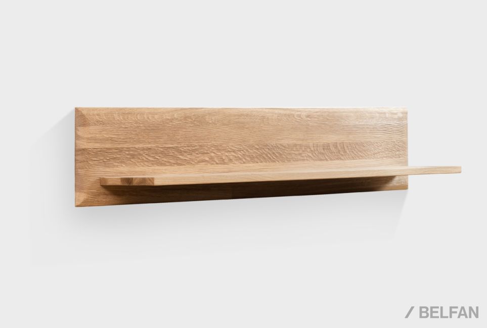 Полка настенная "Бремен" 120 массив дуба 1