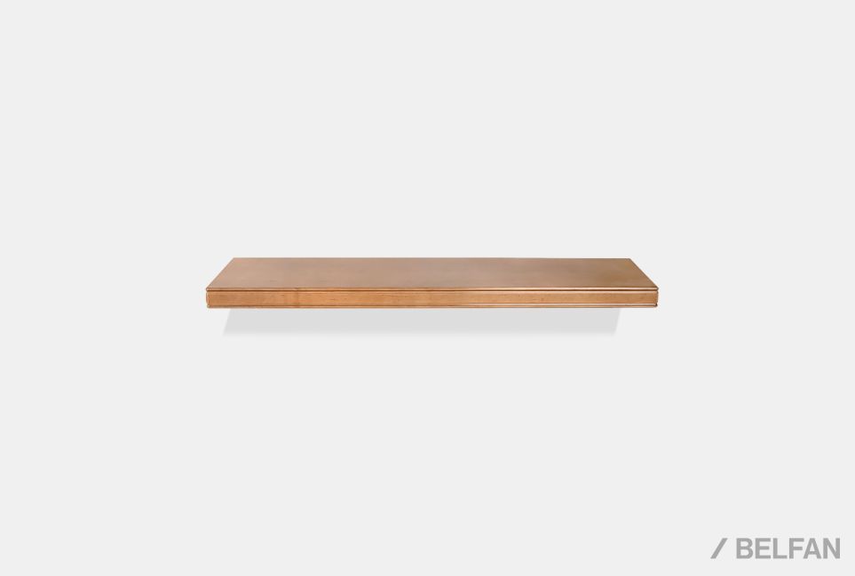 Полка навесная "Тэфи" массив и шпон дуба 1