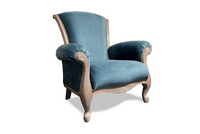 "Грация" кресло; нераскл.; *ММ-184-01; амбэр с белой патиной; Tiffany 12 (гр. 1/МТХ)