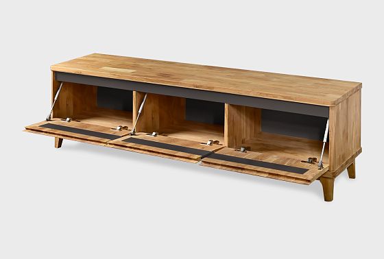 Тумба под ТВ "Уоллстрит" 170 массив дуба, МДФ 6