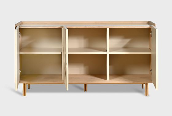 Тумба «Авеню» 3 шпон дуба, МДФ, металл 8