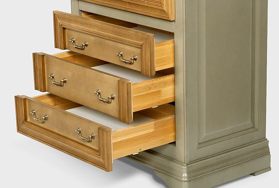 Тумба высокая "Оливия" массив и шпон ольхи 7