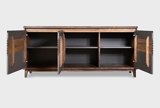 Тумба "Уоллстрит" 3 массив дуба, МДФ 13