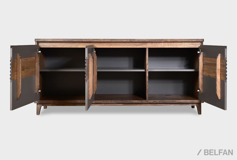 Тумба "Уоллстрит" 3 массив дуба, МДФ 6