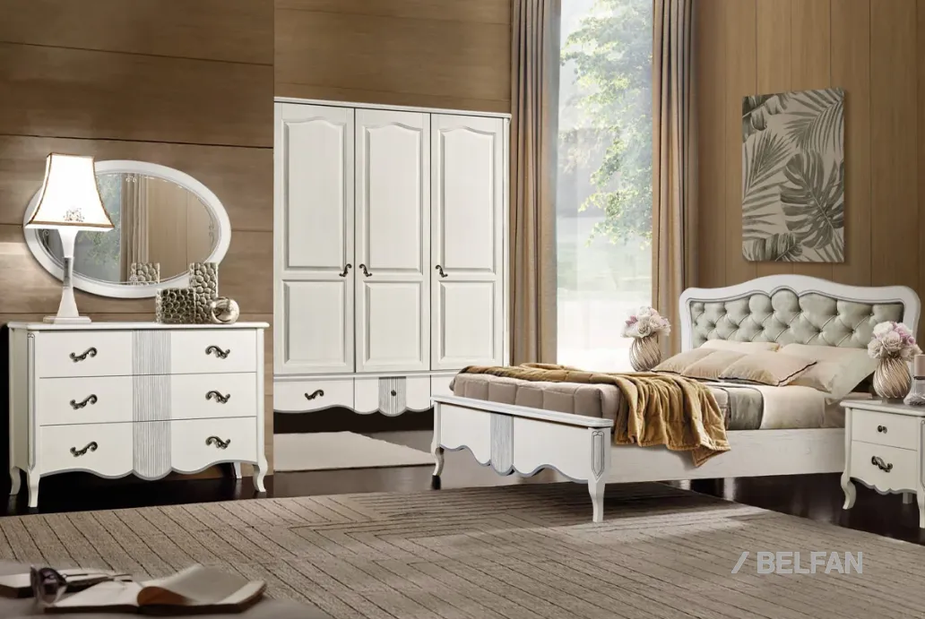 Спальня «Катрин» #3 альба с серебряной патиной