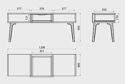Консоль "Элва" (низкая)