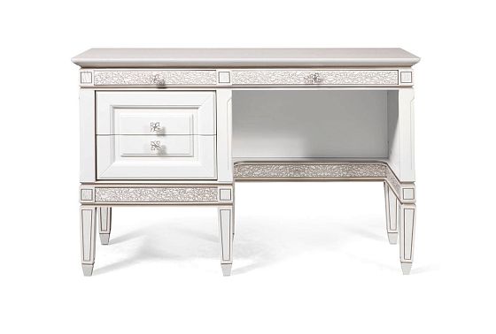 Стол письменный "Сиена" (тумба слева) массив и шпон дуба, МДФ 3