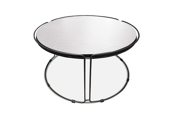 Стол журнальный "Collin" (круглый) большой массив и шпон дуба, МДФ 3