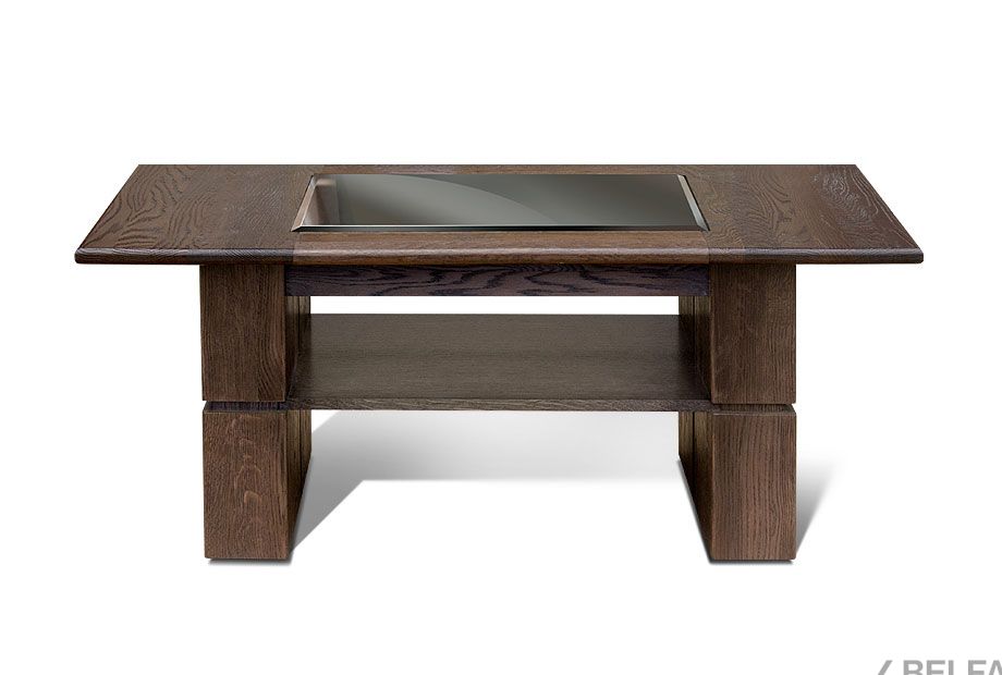 Стол журнальный "Хедмарк" массив и шпон дуба 1