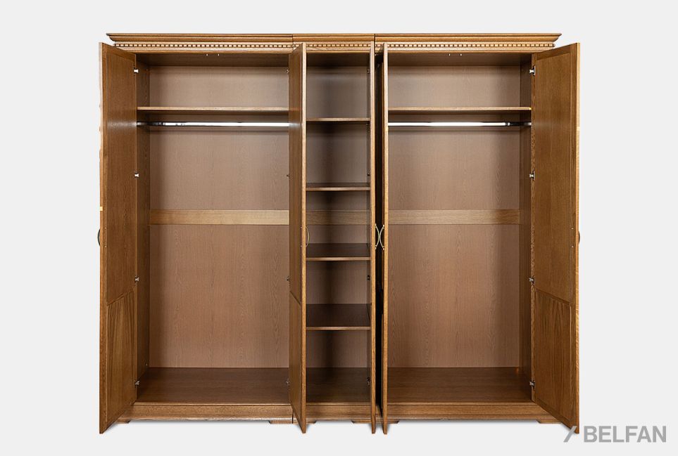 Шкаф 5-ти дверный "Верди Люкс" массив и шпон дуба 4