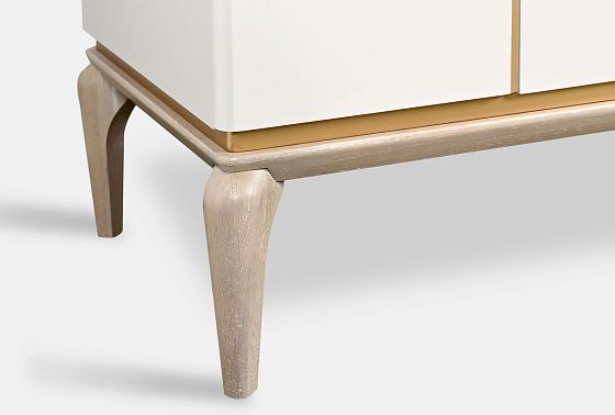 Тумба под ТВ "Алекса" массив и шпон дуба, МДФ 6