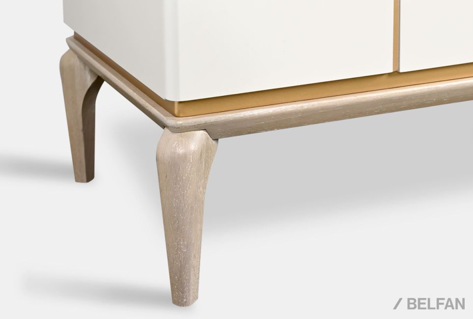 Тумба под ТВ "Алекса" массив и шпон дуба, МДФ 4