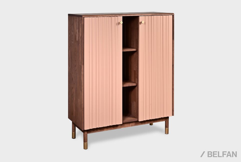 Тумба высокая "Меридиан" массив дуба, МДФ 1