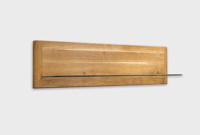 Полка настенная "Норд" (стекло); бейц масло