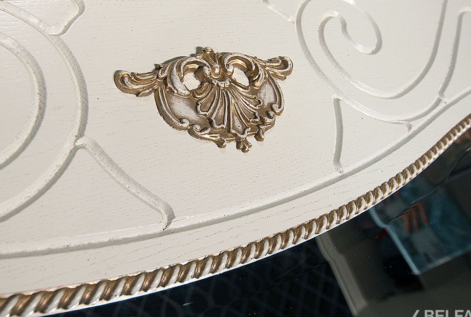 Зеркало "Алези" массив и шпон дуба 2