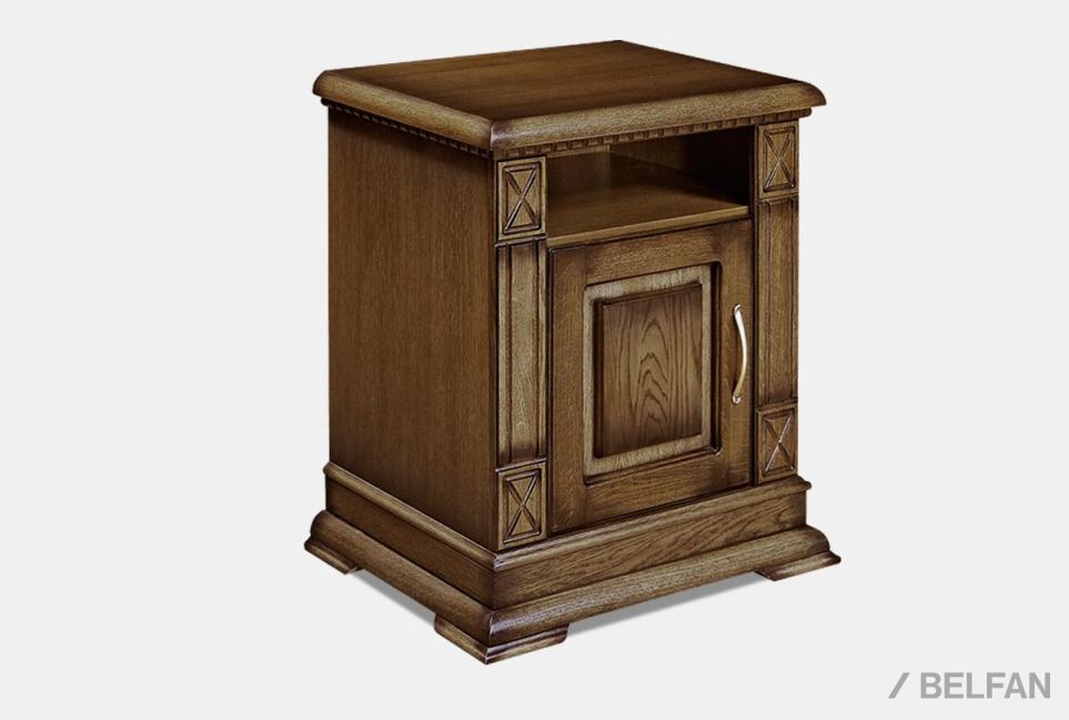 Тумба прикроватная "Верди Люкс" массив и шпон дуба 2