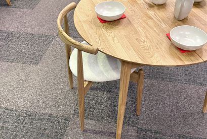 Стол обеденный "Ирвинг" 3 (раскладной); 1200x1200; дуб натуральный