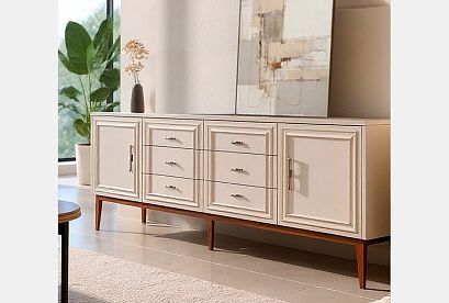 Тумба "Сакраменто" 4 (с ящиками); *А-016.50; марципан, орех