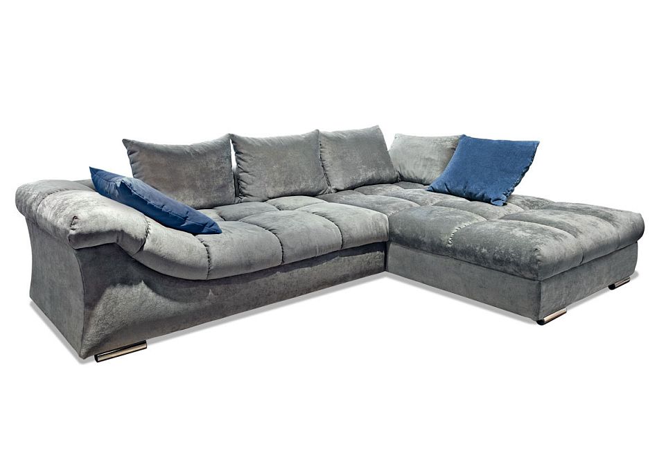 "Лаунж" диван с оттоманкой; нераскл.; левый; начальная группа ткани