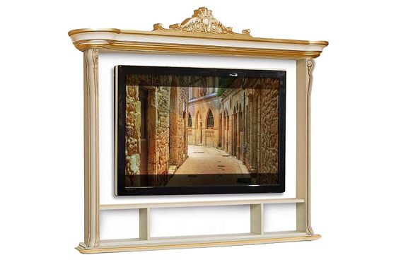 Полка "Алези 1 Люкс" массив и шпон дуба 2