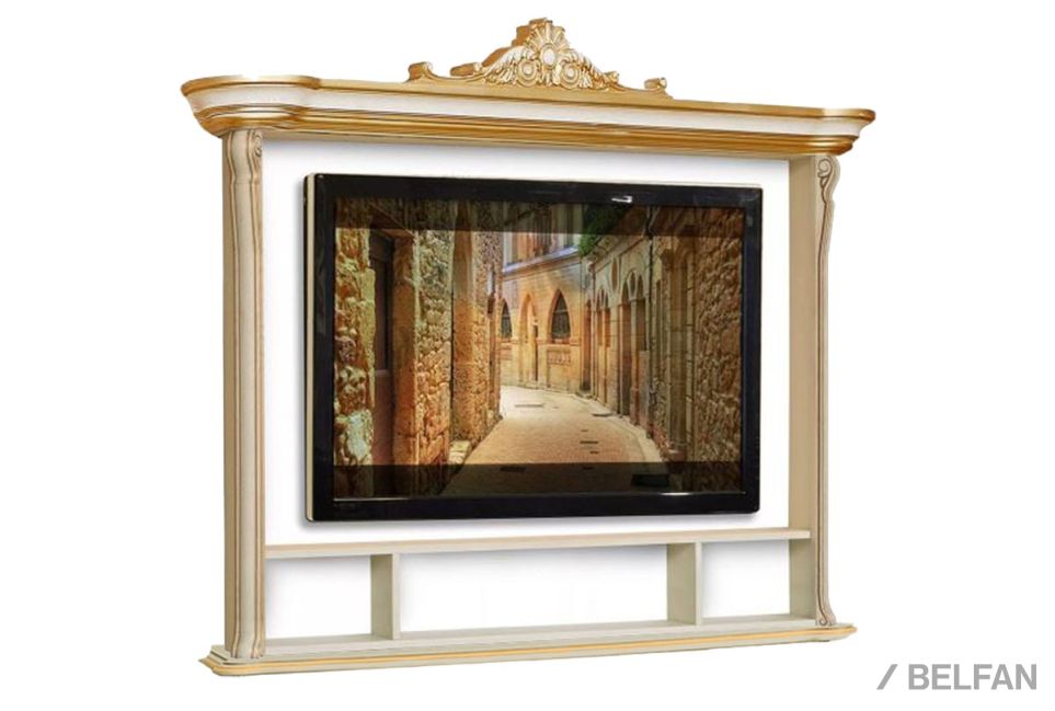 Полка "Алези 1 Люкс" массив и шпон дуба 1