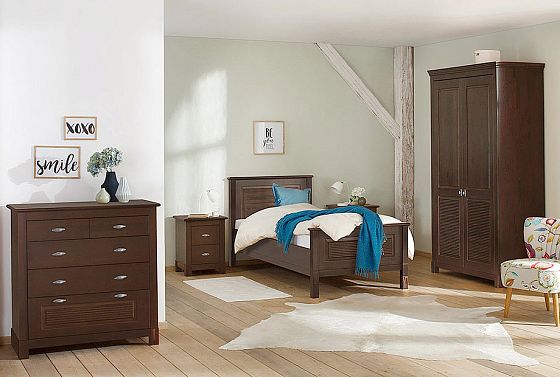 Шкаф для одежды 2-х дв. "Рауна" 20 массив сосны 5