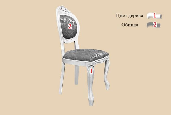 Стул "Орхидея" массив дуба 4